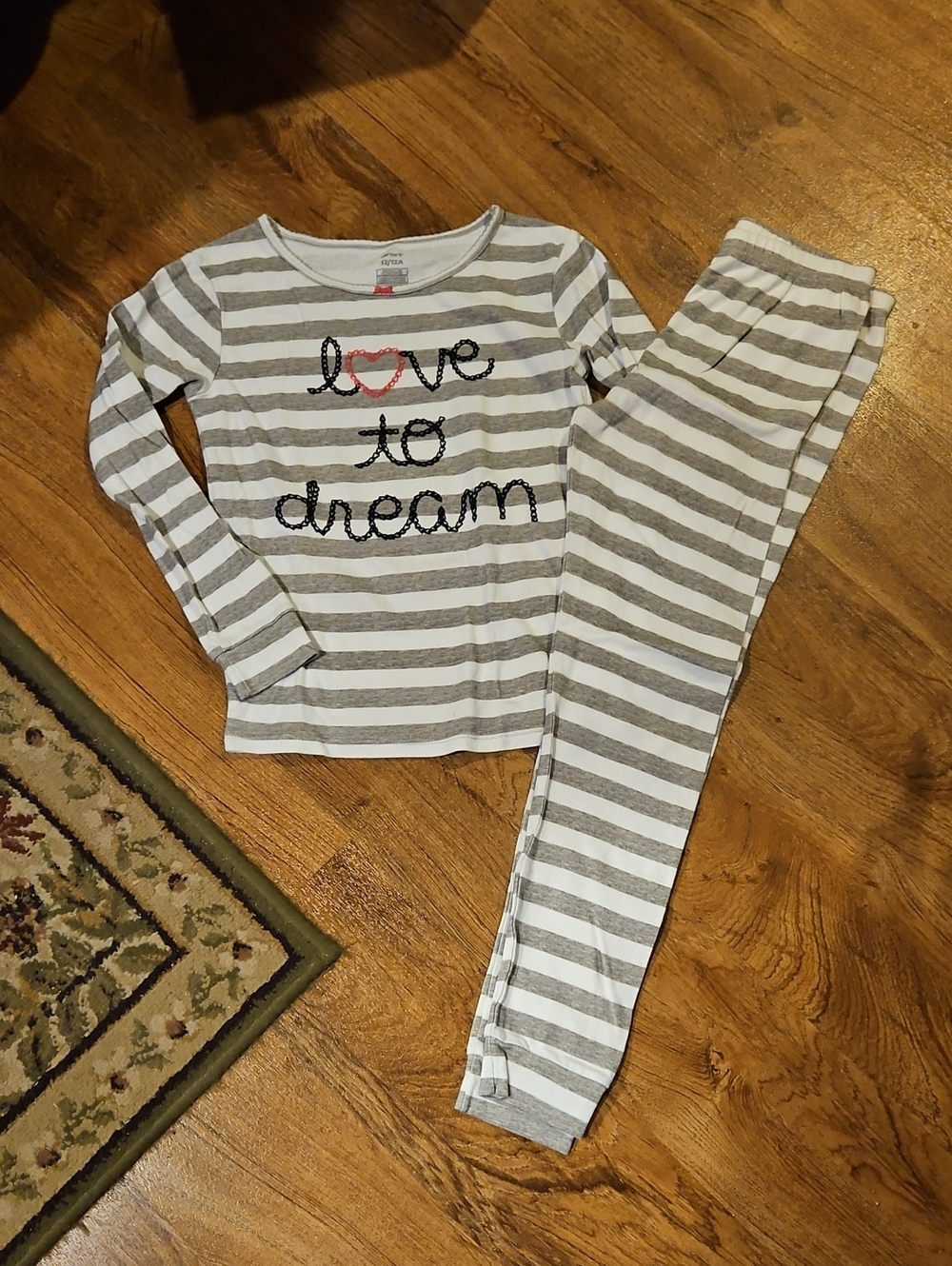 Girls Carter's 2 Pc. Pajama Set Size 12/12A